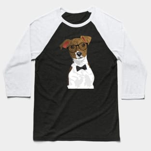 Hipster Russell Terrier Dog T-Shirt Baseball T-Shirt